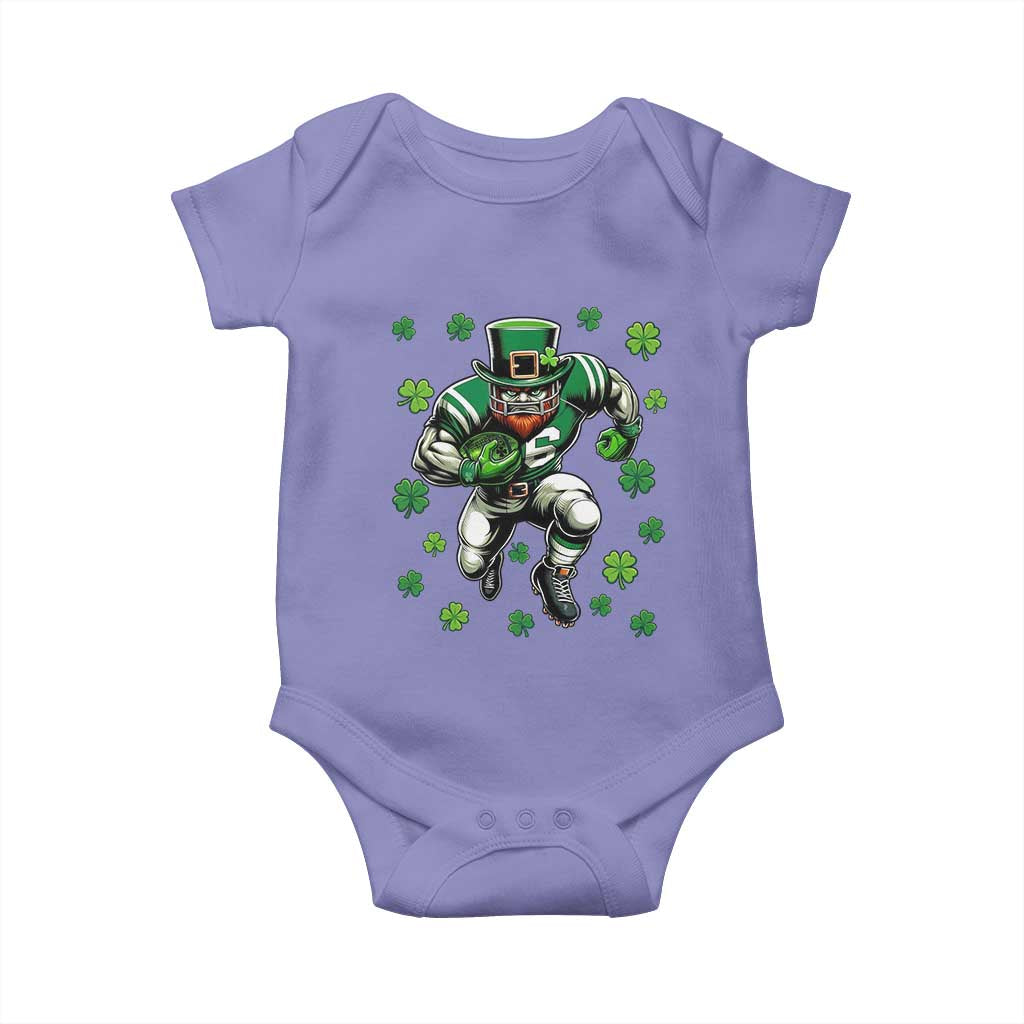 Leprechaun Football Dabbing Pose Baby Onesie Lucky Irish Gift