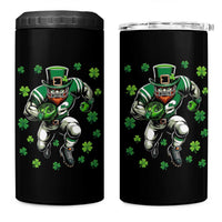 Leprechaun Football Dabbing Pose 4 in 1 Can Cooler Tumbler Lucky Irish Gift