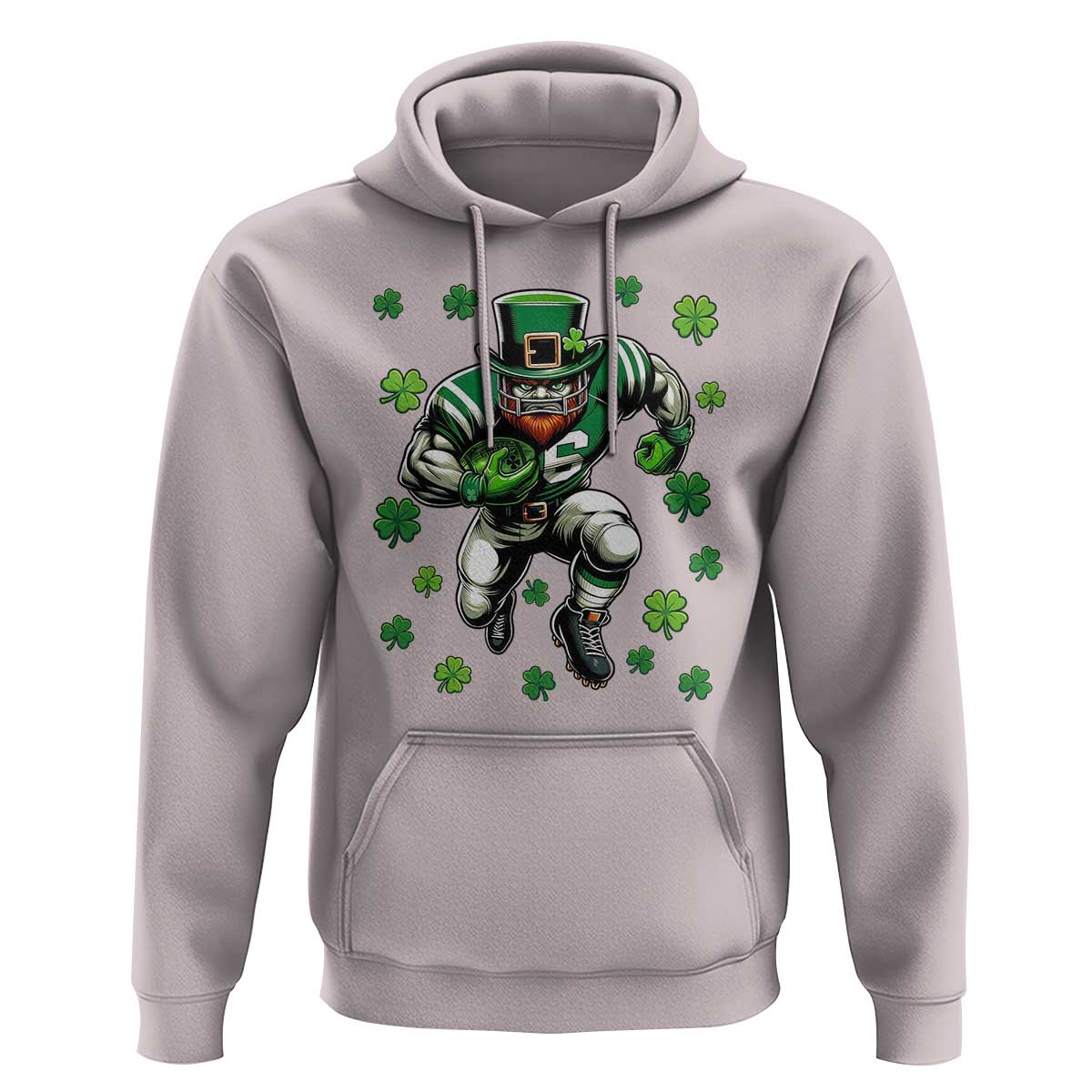 Leprechaun Football Dabbing Pose Hoodie Lucky Irish Gift