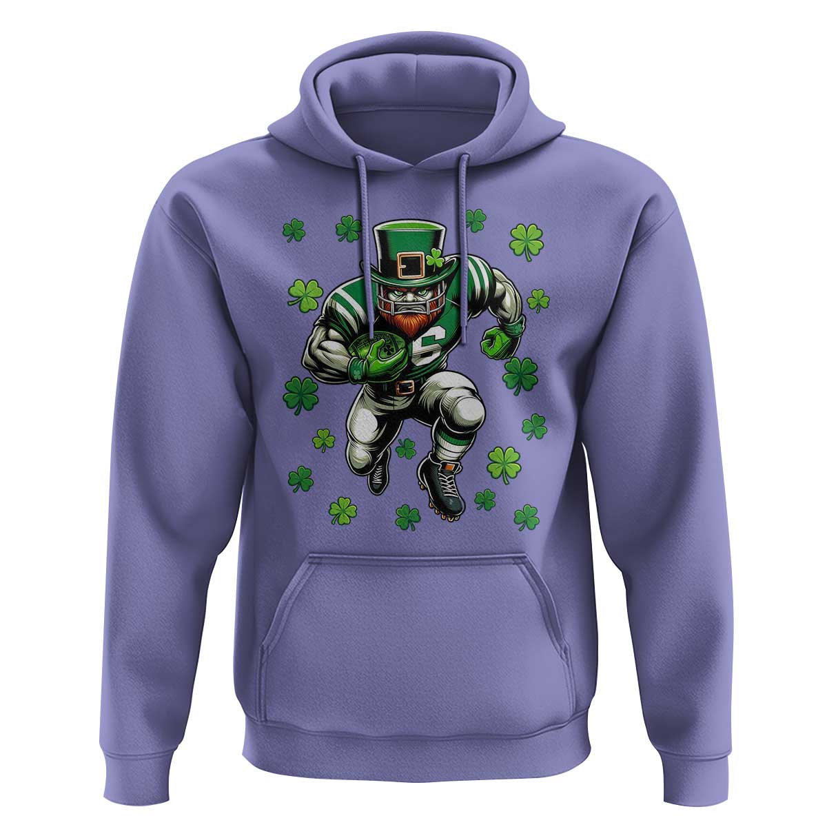 Leprechaun Football Dabbing Pose Hoodie Lucky Irish Gift
