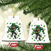 Leprechaun Football Dabbing Pose Ceramic Ornament Lucky Irish Gift