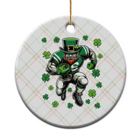 Leprechaun Football Dabbing Pose Ceramic Ornament Lucky Irish Gift