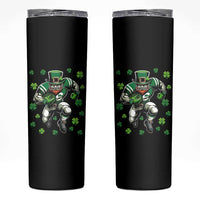 Leprechaun Football Dabbing Pose Skinny Tumbler Lucky Irish Gift