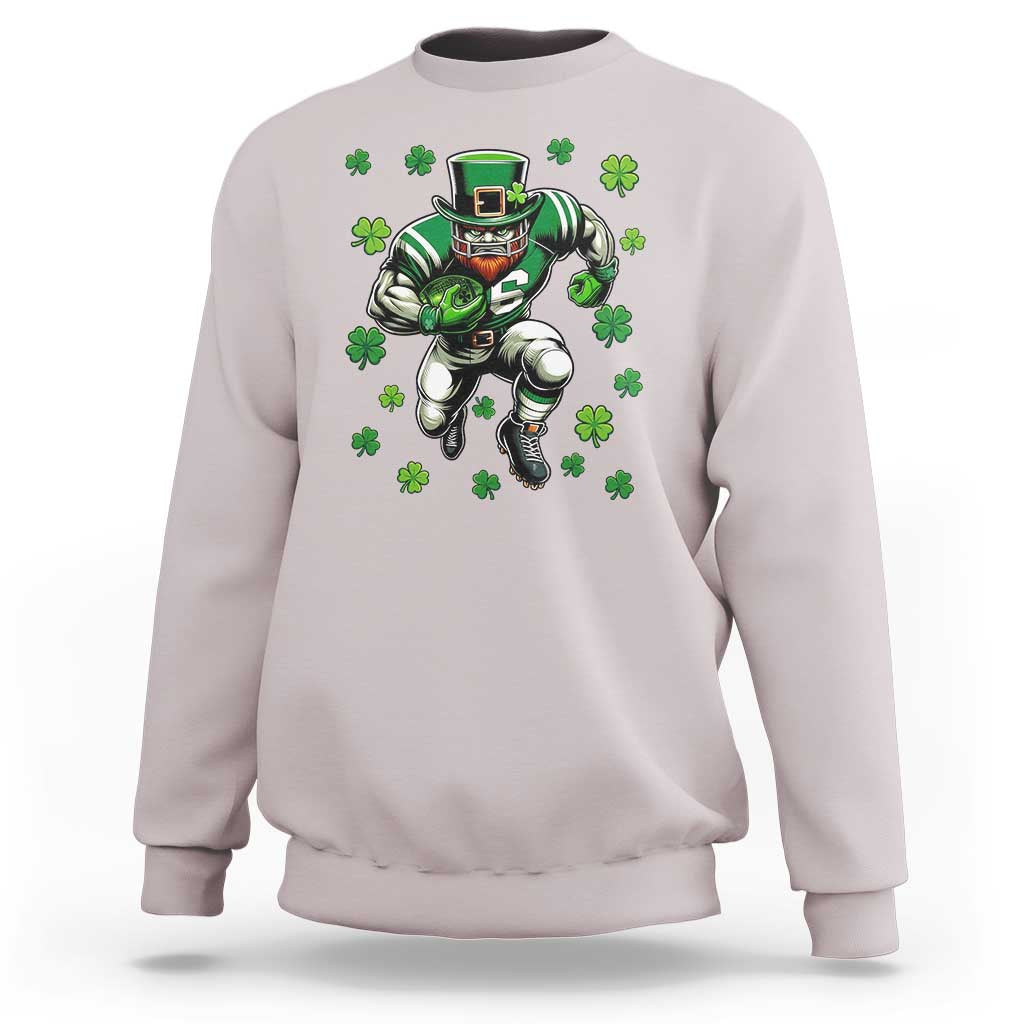 Leprechaun Football Dabbing Pose Sweatshirt Lucky Irish Gift