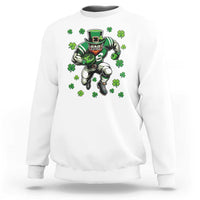 Leprechaun Football Dabbing Pose Sweatshirt Lucky Irish Gift
