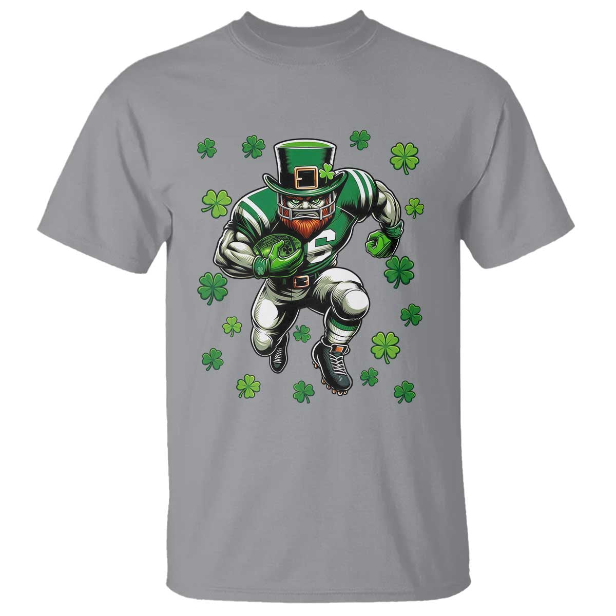Leprechaun Football Dabbing Pose T Shirt Lucky Irish Gift