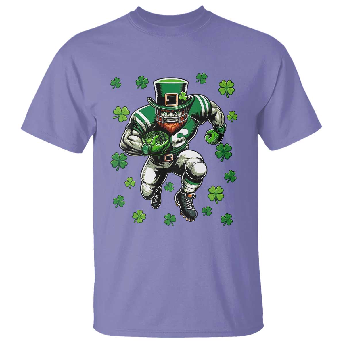 Leprechaun Football Dabbing Pose T Shirt Lucky Irish Gift