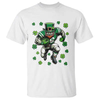 Leprechaun Football Dabbing Pose T Shirt Lucky Irish Gift