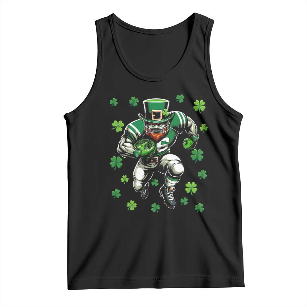Leprechaun Football Dabbing Pose Tank Top Lucky Irish Gift