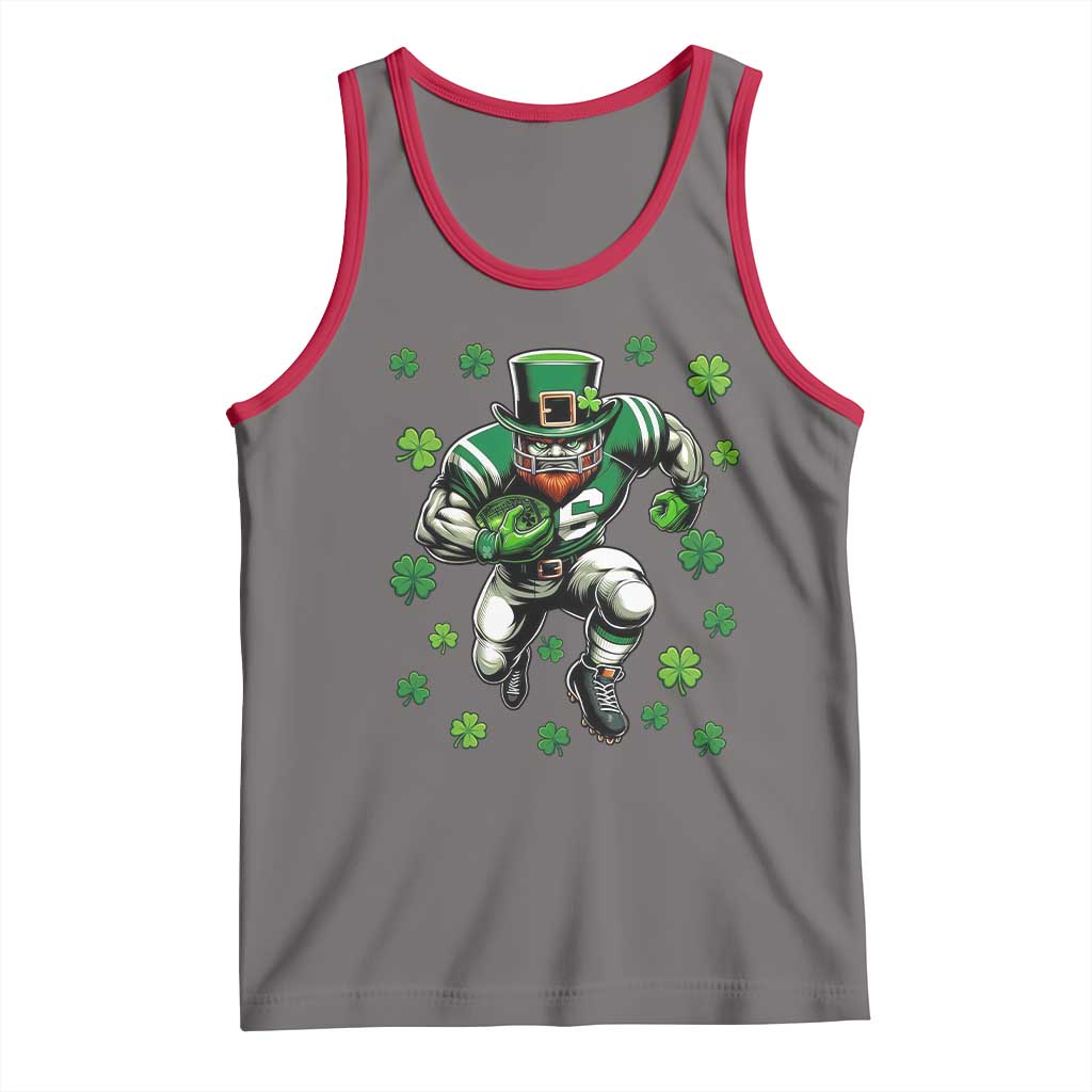 Leprechaun Football Dabbing Pose Tank Top Lucky Irish Gift