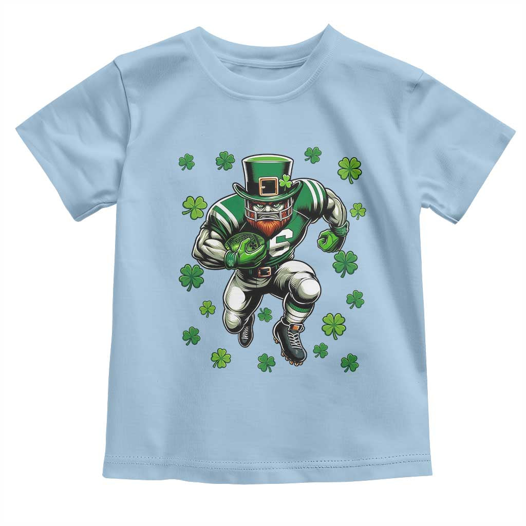 Leprechaun Football Dabbing Pose Toddler T Shirt Lucky Irish Gift