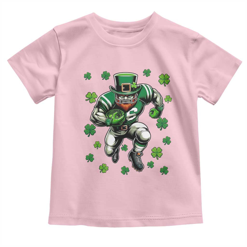 Leprechaun Football Dabbing Pose Toddler T Shirt Lucky Irish Gift
