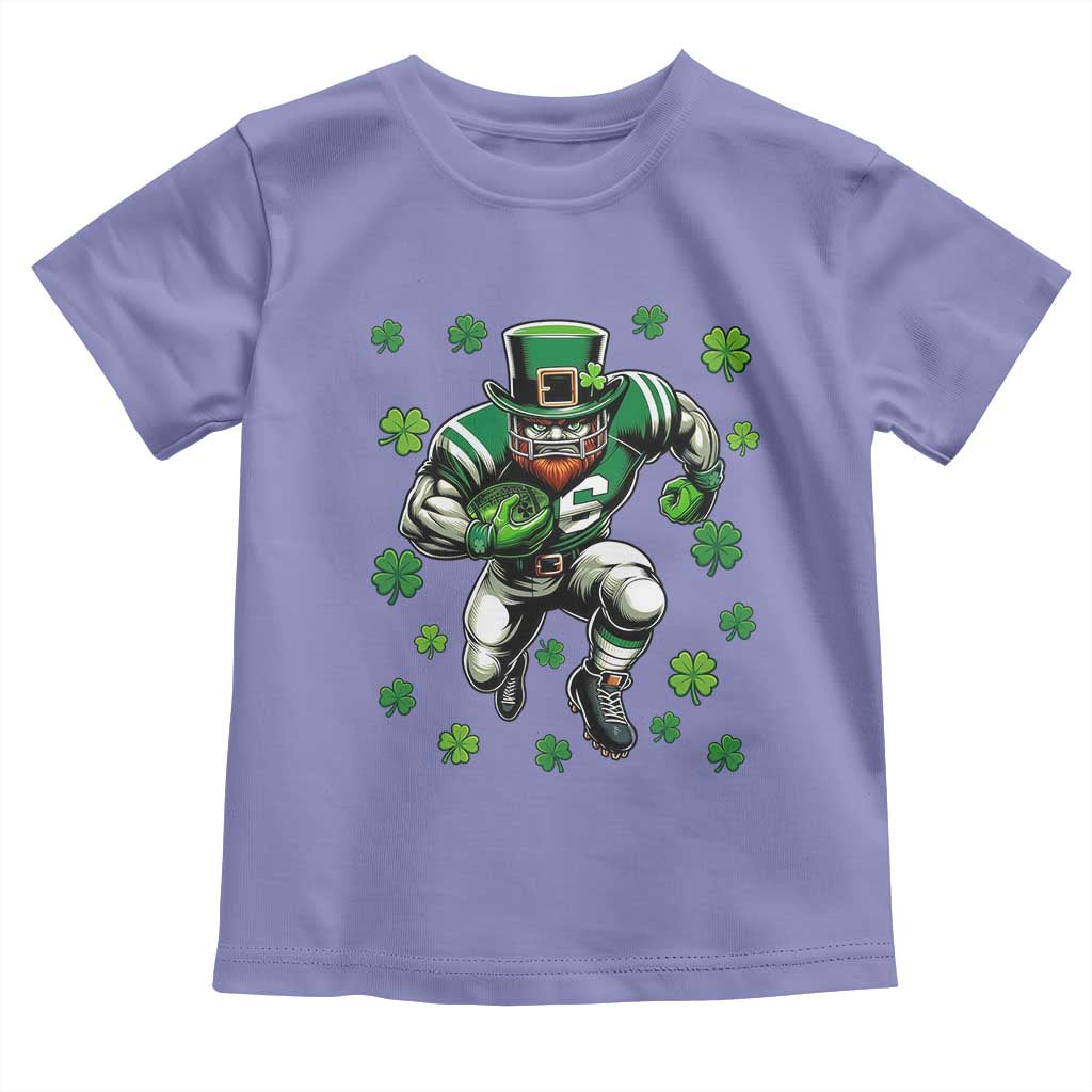 Leprechaun Football Dabbing Pose Toddler T Shirt Lucky Irish Gift
