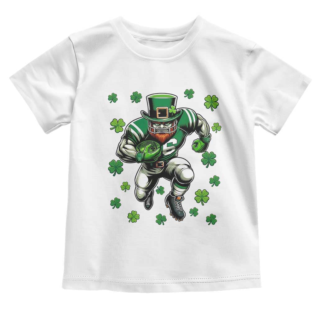 Leprechaun Football Dabbing Pose Toddler T Shirt Lucky Irish Gift