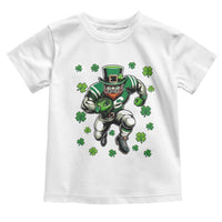 Leprechaun Football Dabbing Pose Toddler T Shirt Lucky Irish Gift