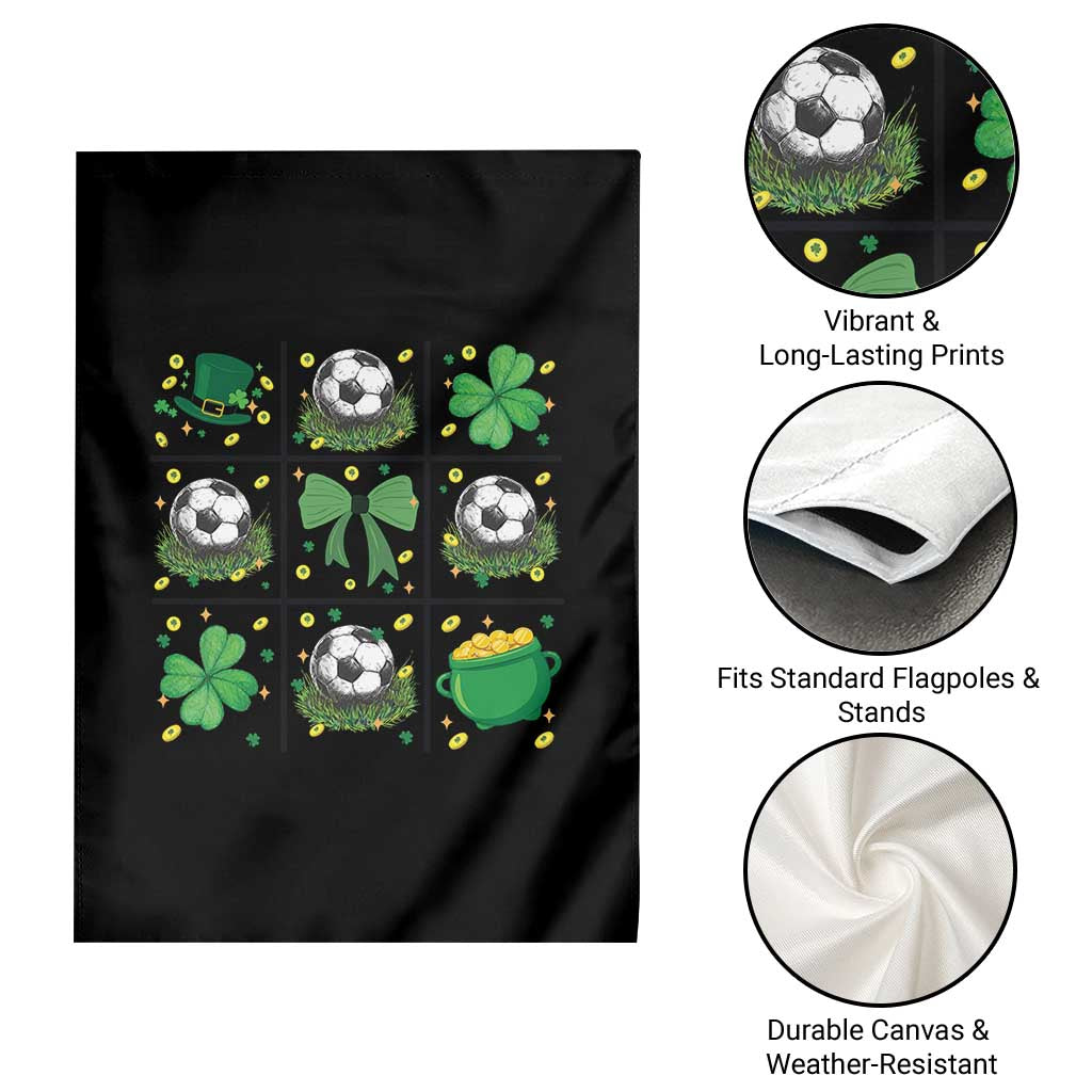 St Patricks Day Soccer Garden Flag Irish Pride Gift