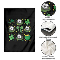 St Patricks Day Soccer Garden Flag Irish Pride Gift