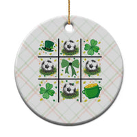 St Patricks Day Soccer Ceramic Ornament Irish Pride Gift