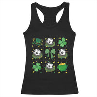 St Patricks Day Soccer Racerback Tank Top Irish Pride Gift