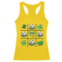 St Patricks Day Soccer Racerback Tank Top Irish Pride Gift
