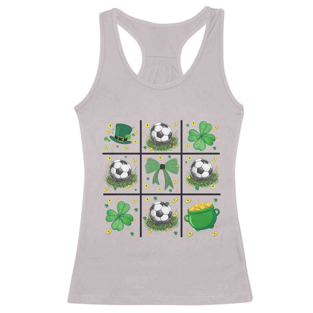 St Patricks Day Soccer Racerback Tank Top Irish Pride Gift