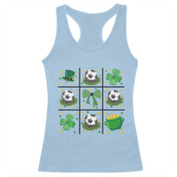 St Patricks Day Soccer Racerback Tank Top Irish Pride Gift