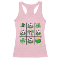 St Patricks Day Soccer Racerback Tank Top Irish Pride Gift