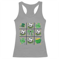 St Patricks Day Soccer Racerback Tank Top Irish Pride Gift