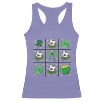 St Patricks Day Soccer Racerback Tank Top Irish Pride Gift