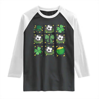 St Patricks Day Soccer Raglan Shirt Irish Pride Gift