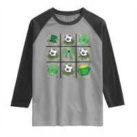 St Patricks Day Soccer Raglan Shirt Irish Pride Gift