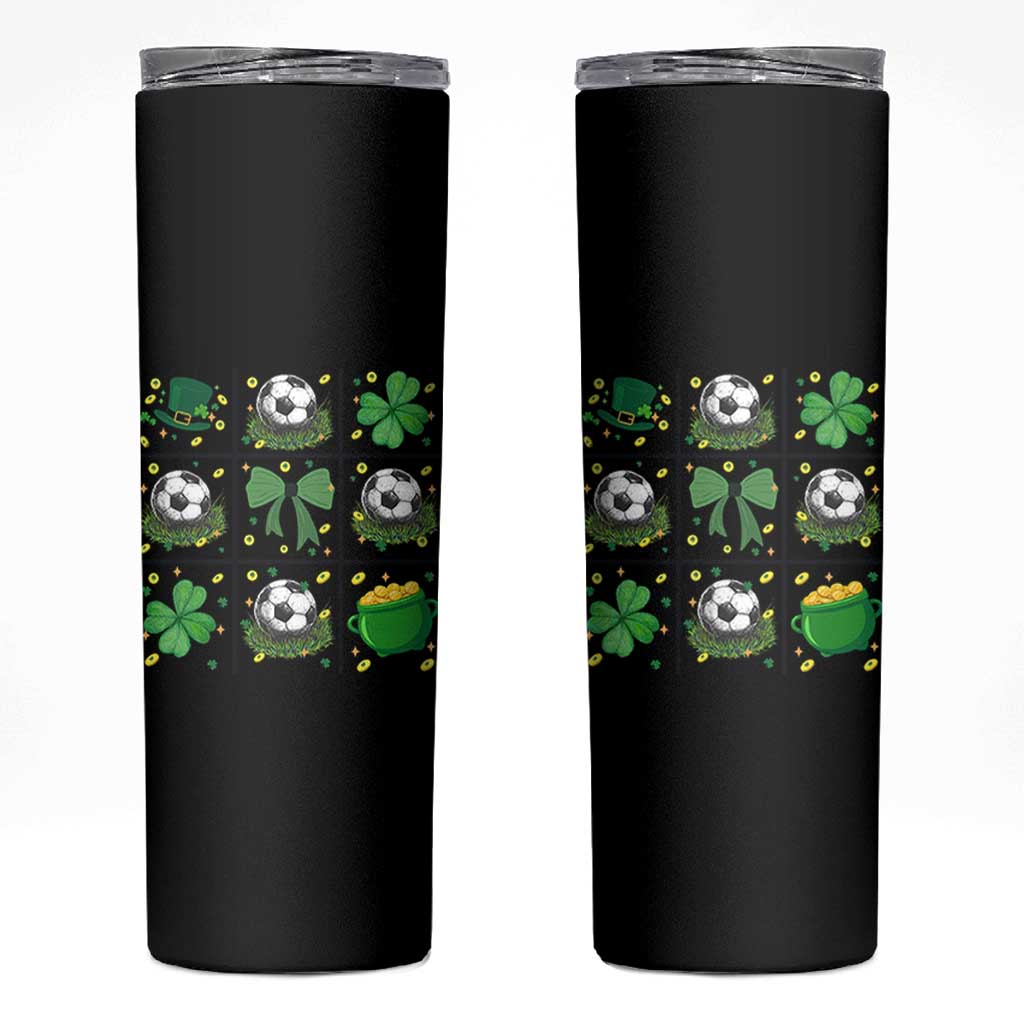 St Patricks Day Soccer Skinny Tumbler Irish Pride Gift
