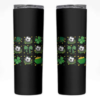 St Patricks Day Soccer Skinny Tumbler Irish Pride Gift