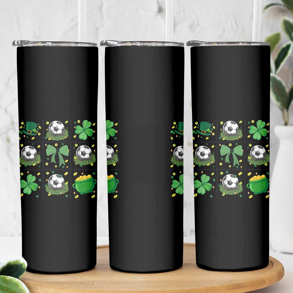 St Patricks Day Soccer Skinny Tumbler Irish Pride Gift