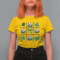 St Patricks Day Soccer T Shirt For Women Irish Pride Gift