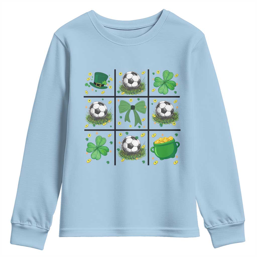 St Patricks Day Soccer Youth Sweatshirt Irish Pride Gift