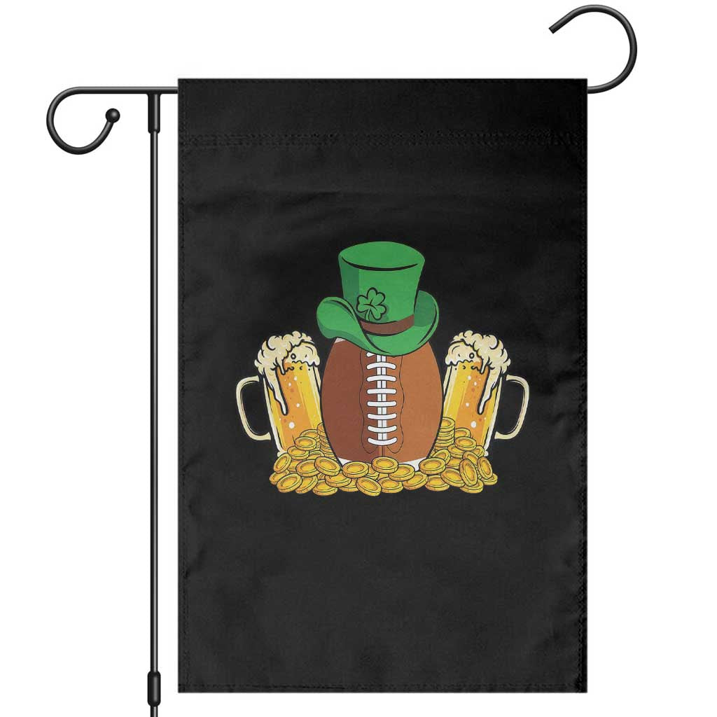 Funny Leprechaun Hat American Football Garden Flag