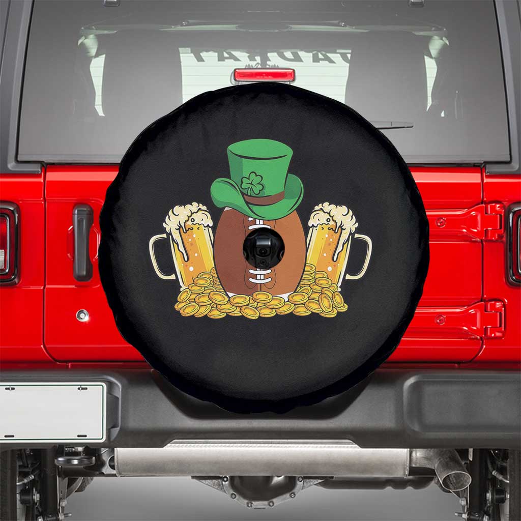 Funny Leprechaun Hat American Football Spare Tire Cover