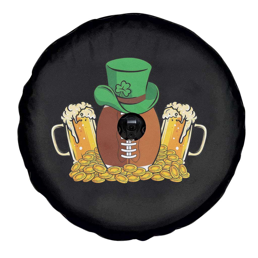 Funny Leprechaun Hat American Football Spare Tire Cover
