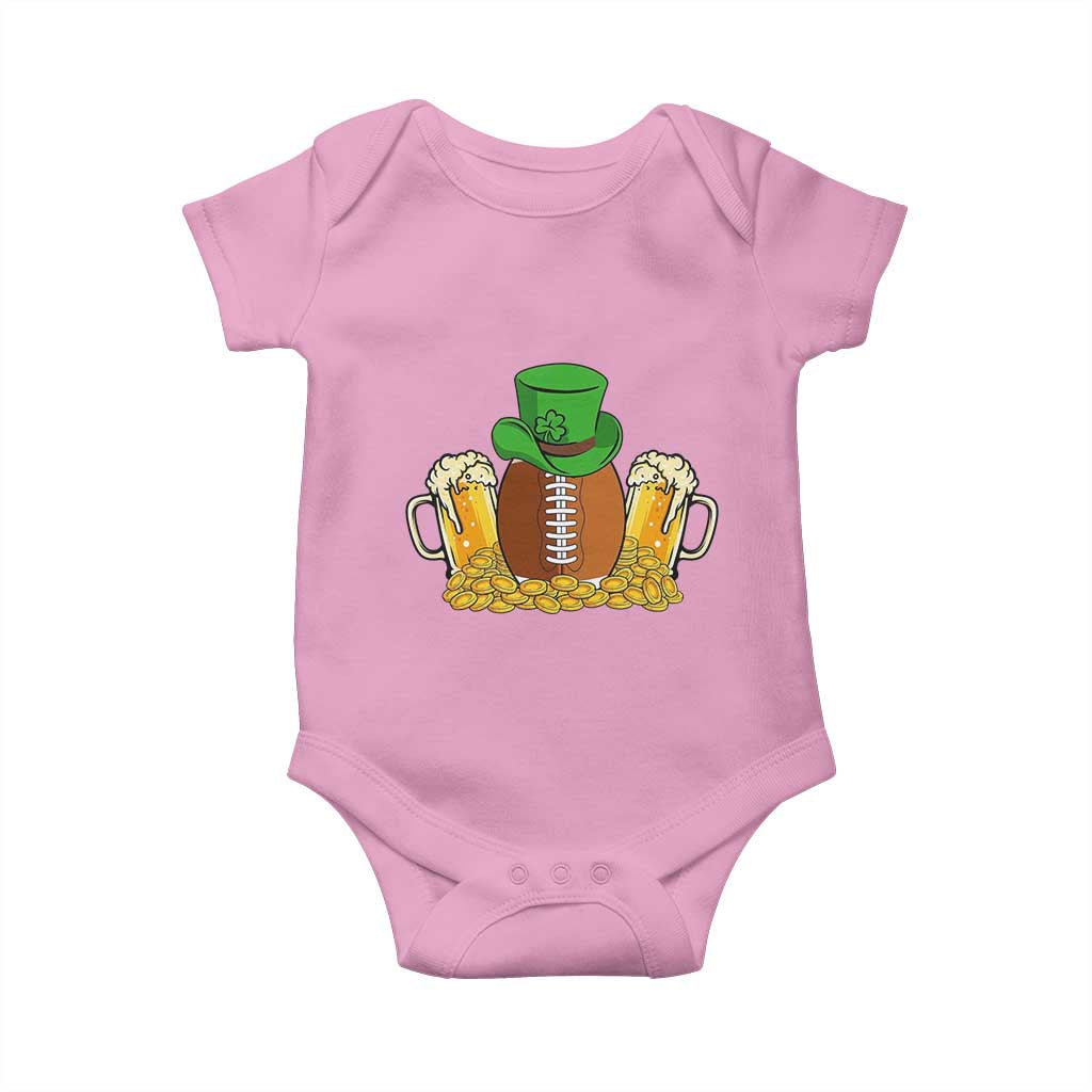 Funny Leprechaun Hat American Football Baby Onesie