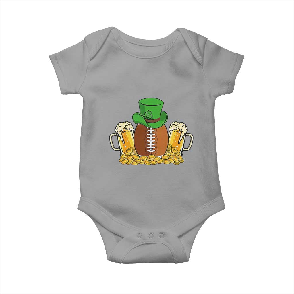 Funny Leprechaun Hat American Football Baby Onesie