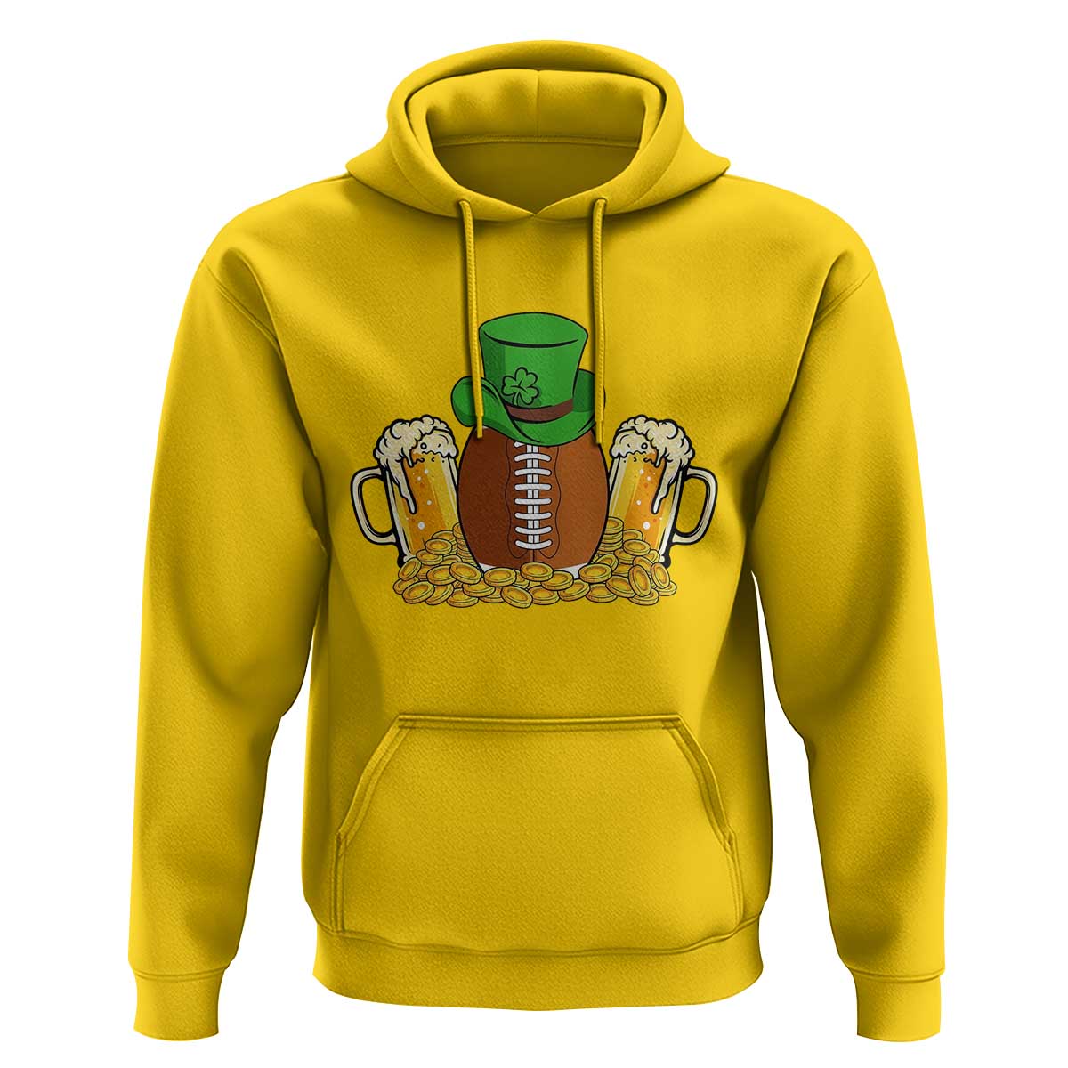 Funny Leprechaun Hat American Football Hoodie