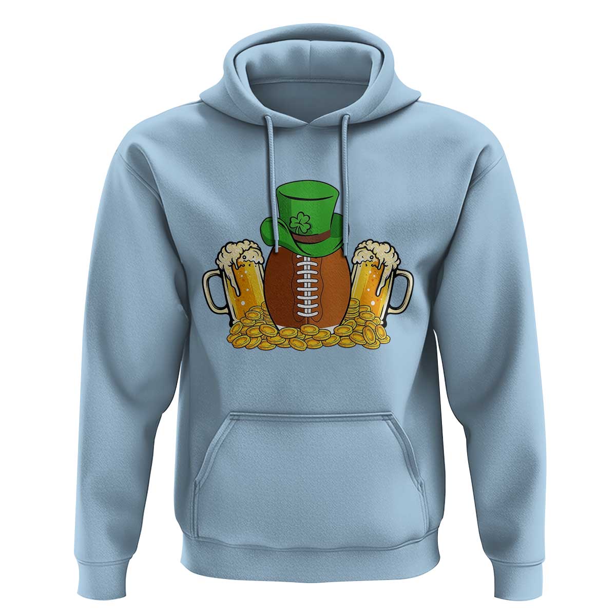 Funny Leprechaun Hat American Football Hoodie
