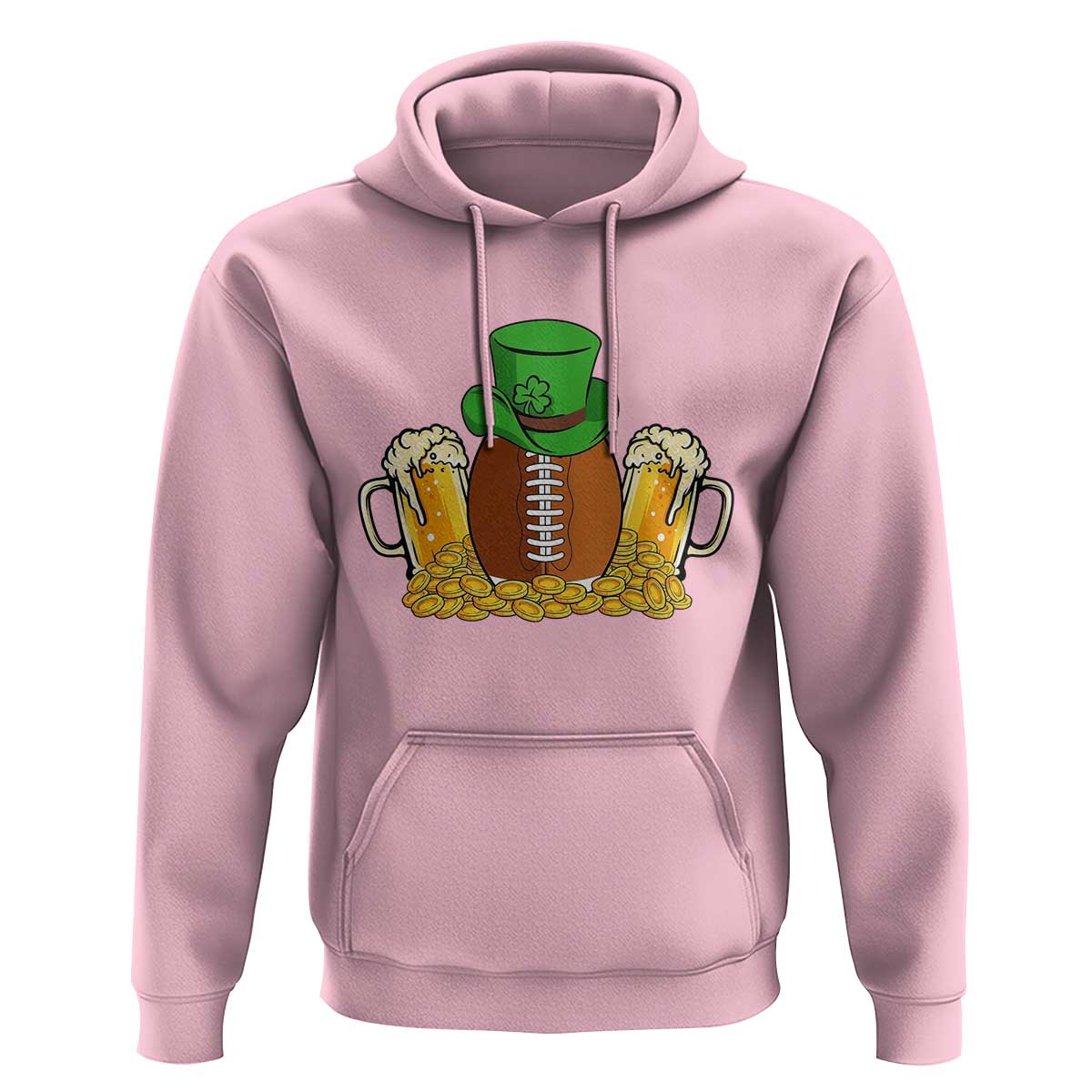 Funny Leprechaun Hat American Football Hoodie