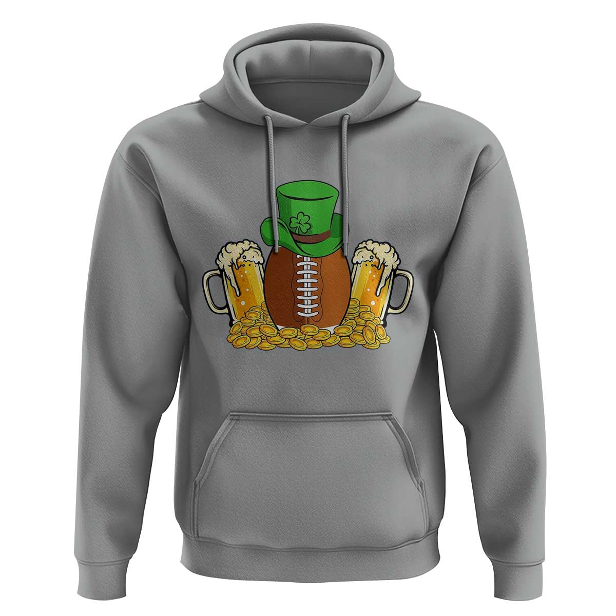 Funny Leprechaun Hat American Football Hoodie