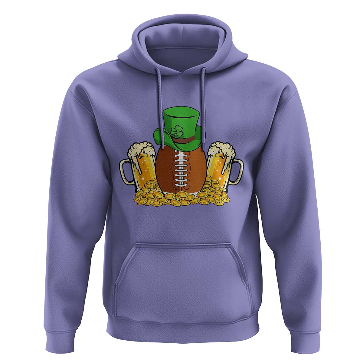 Funny Leprechaun Hat American Football Hoodie