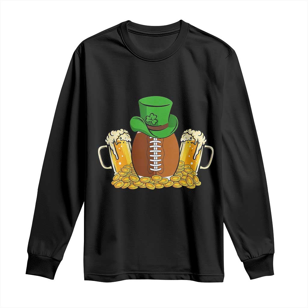 Funny Leprechaun Hat American Football Long Sleeve Shirt
