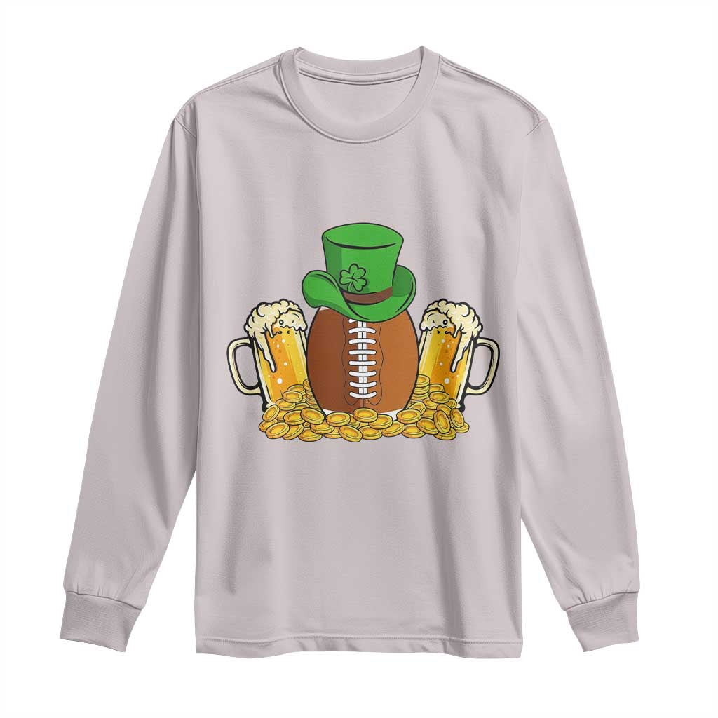 Funny Leprechaun Hat American Football Long Sleeve Shirt
