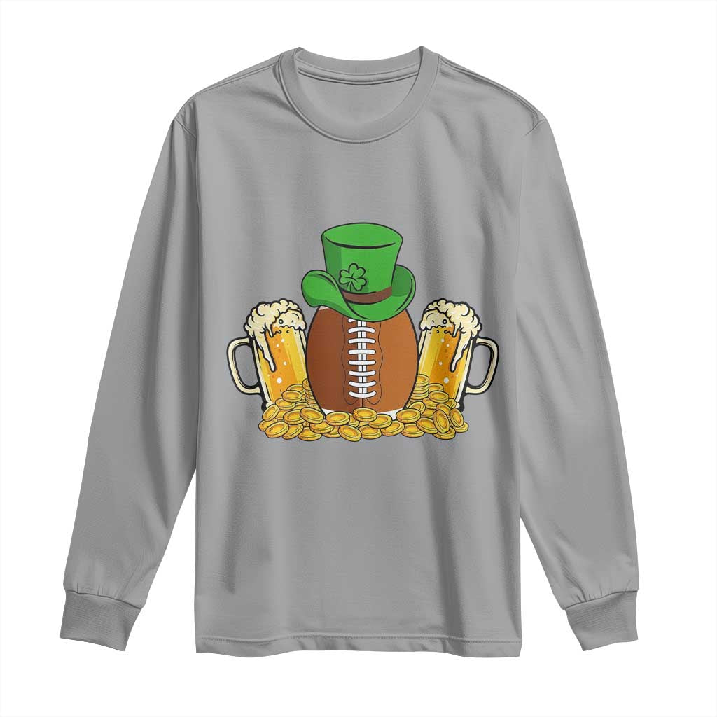 Funny Leprechaun Hat American Football Long Sleeve Shirt