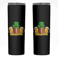 Funny Leprechaun Hat American Football Skinny Tumbler
